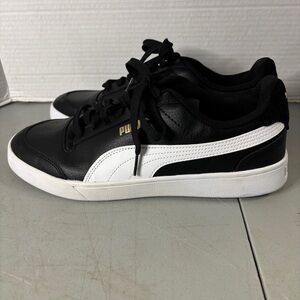 Puma Men’s Shuffle Black White Size 10.5 Sneakers 309668-04